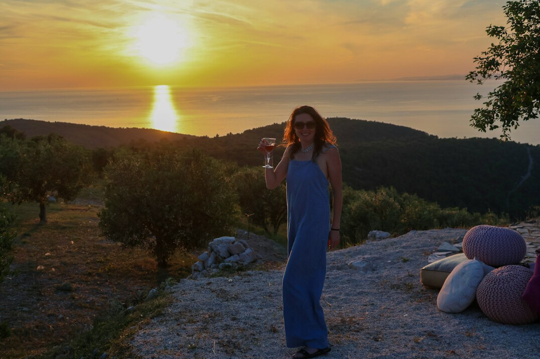 Portrait of a Croatian woman studio founder and podcast host